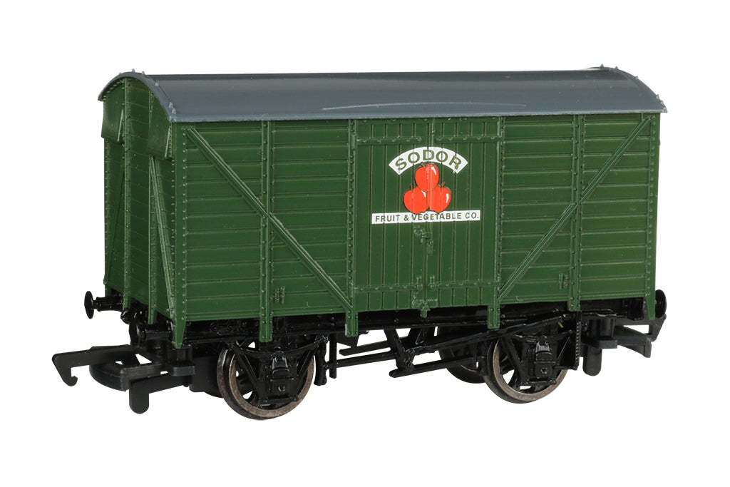 Bachmann 77012 HO Scale Thomas and Friends Ventilated Van - Sodor Fruit & Vegetable Co.