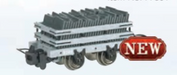 Bachmann 77314 HO Scale Thomas & Friends Narrow Gauge Slate Wagon with Load - #136 (Runs on N Scale Track)