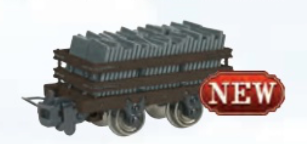 Bachmann 77316 HO Scale Thomas & Friends Narrow Gauge Slate Wagon with Load - Brown (Runs on N Scale Track)