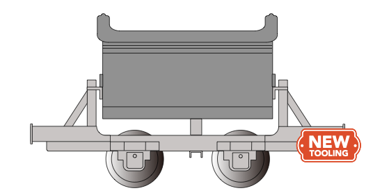 Bachmann 77318 HOn30 Scale Thomas and Friends V-Tipper Wagon - Dark Gray