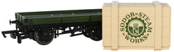 Bachmann 77404 HO Scale Thomas & Friends 1 Plank Wagon with Sodor Steam Works Crate