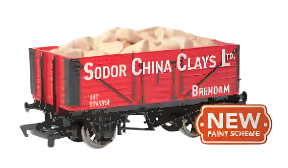Bachmann 77418 HO Scale Thomas & Friends Sodor China Clay Wagon