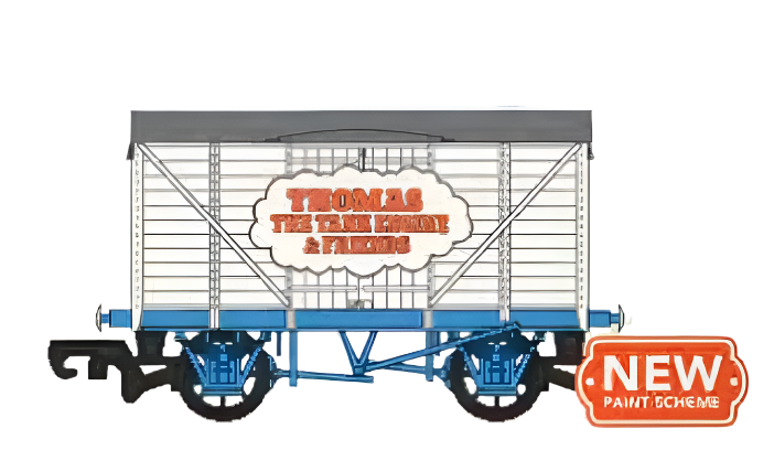 Bachmann 77420 HO Scale Thomas & Friends 12 Ton Box Van - 80th Anniversary Retro Logo