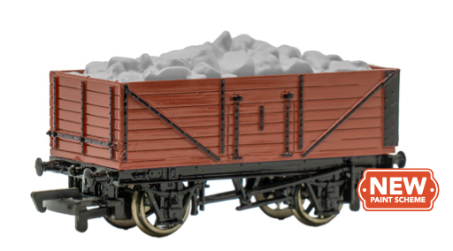 Bachmann 77426 HO Scale Thomas & Friends Stone Wagon with Load - Red