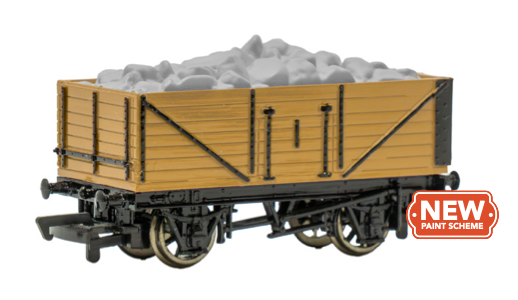 Bachmann 77427 HO Scale Thomas & Friends Stone Wagon with Load - Brown