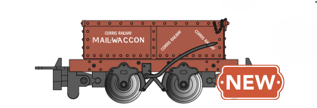 Bachmann 77514 HOn30 Scale Narrow Gauge Open End-Door Mail Wagon Corris Railway