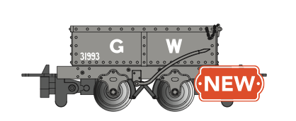Bachmann 77517 HOn30 Scale Narrow Gauge Open End-Door Wagon Great Western Railway