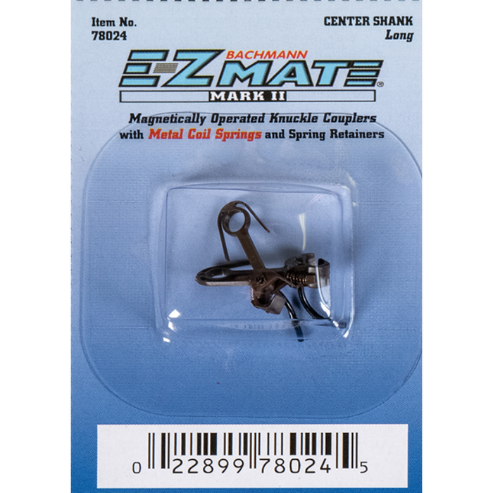 Bachmann 78024 HO Scale E-Z Mate Mark II Long Center Shank Couplers (1 Pair)