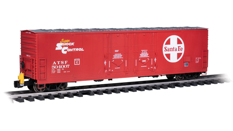 Bachmann 93551 G Scale (1:29) 53' Evans Boxcar with End of Train Device Santa Fe ATSF 504007