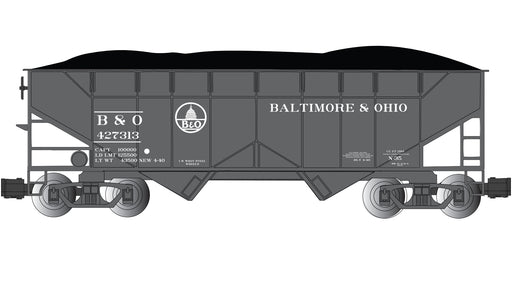 Bachmann 94002 G Scale (1:29) 2 Bay Offset Open Hopper Baltimore & Ohio B&O 427313 (with Removable Coal Load)