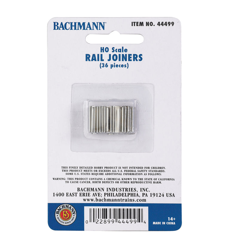 Bachmann HO Scale 44499 Code 100 Rail Joiners (36 Pack)