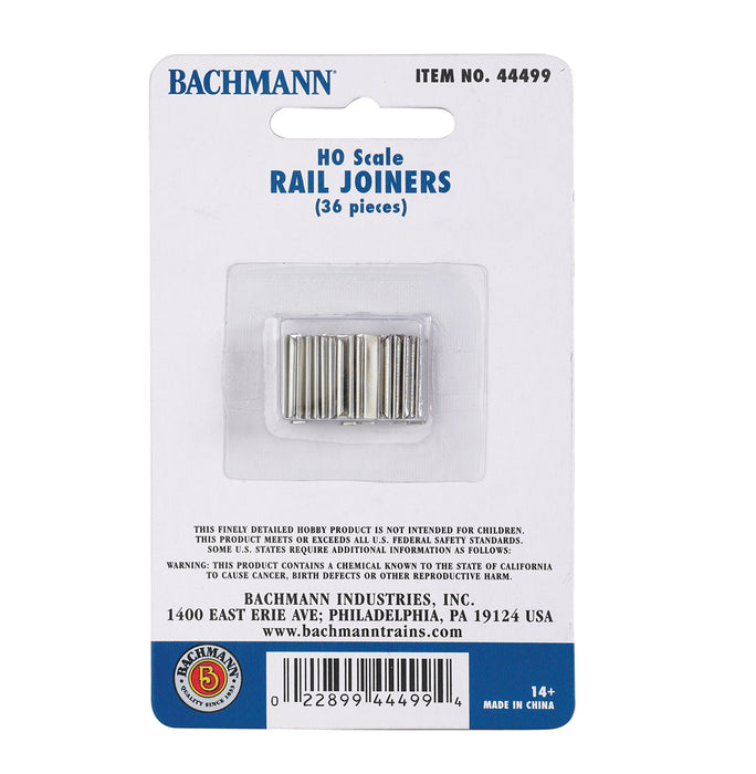 Bachmann HO Scale 44499 Code 100 Rail Joiners (36 Pack)