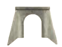 Bachmann SceneScapes 32401 HO Scale Concrete Single Track Tunnel Portal (2 Pack)