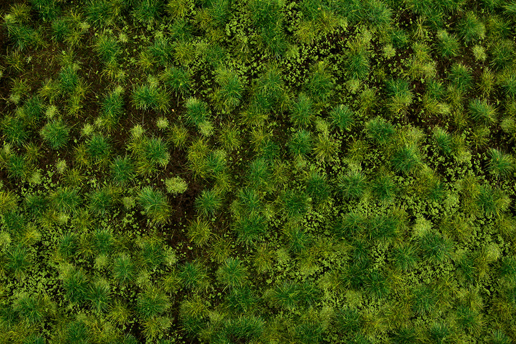 Bachmann SceneScapes 32922 Medium Green Tufted Grass Mat (11.75" x 7.5" Sheet)