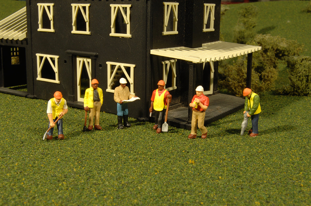 Bachmann SceneScapes 33116 HO Scale Civil Engineers Figures (6 Pack)