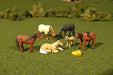 Bachmann SceneScapes 33119 HO Scale Horse Figures (6 Pack)