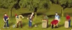 Bachmann SceneScapes 33124 HO Scale Farmer Figures (6 Pack)