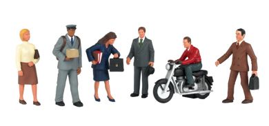 Bachmann SceneScapes 33151 O Scale City People Figures (6 Pack)