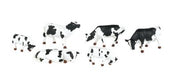 Bachmann SceneScapes 33153 O Scale Black & White Cows Figures (6 Pack)