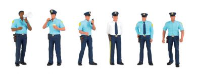 Bachmann SceneScapes 33154 O Scale Police Figures (6 Pack)