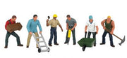 Bachmann SceneScapes 33155 O Scale Construction Workers Figures (6 Pack)