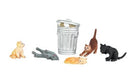 Bachmann SceneScapes 33157 O Scale Cats with Garbage Can (6 Pack)