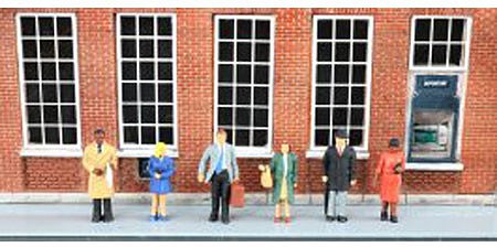 Bachmann SceneScapes 33170 O Scale Standing Office Worker Figures (6 Pack)