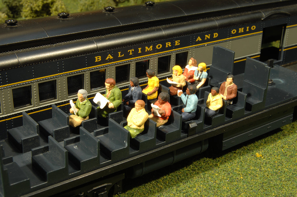 Bachmann SceneScapes 33265 N Scale Waste Up Seated Passengers Figures (12 Pack)