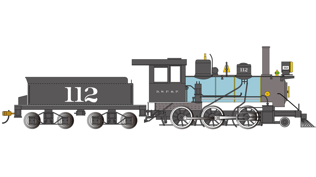 Bachmann Spectrum 25203 On30 Scale 2-6-0 Rogers Steam Loco Denver South Park & Pacific 112