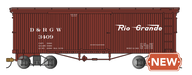 Bachmann Spectrum 27003 On30 Scale Wood Side Boxcar Denver & Rio Grande Western D&RGW 3409