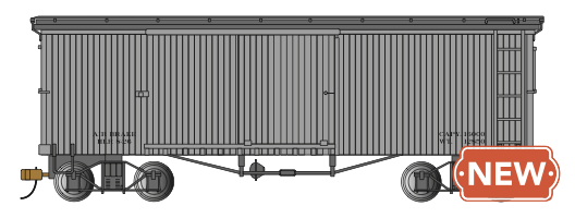 Bachmann Spectrum 27006 On30 Scale Wood Side Boxcar Painted Unlettered - Gray