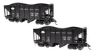 Bachmann Spectrum 27903 On30 Scale 2 Bay Steel Hopper Painted Consolidated Narrow Gauge 3008 & 3074 (2 Pack)