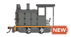 Bachmann Spectrum 28177 On30 Scale Davenport 0-4-0 Gas Mechanical Painted Unlettered - Black & Orange