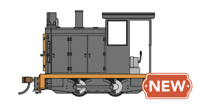Bachmann Spectrum 28177 On30 Scale Davenport 0-4-0 Gas Mechanical Painted Unlettered - Black & Orange