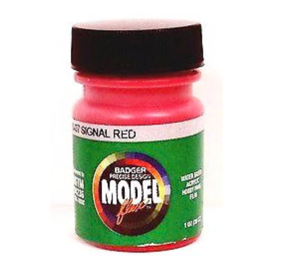 Badger 16-07 MODELFlex Acrylic Paint 1oz Signal Red