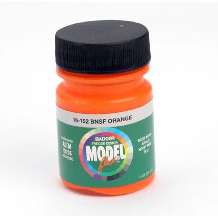 Badger 16-152 MODELFlex Acrylic Paint 1oz Burlington Northern & Santa Fe Orange