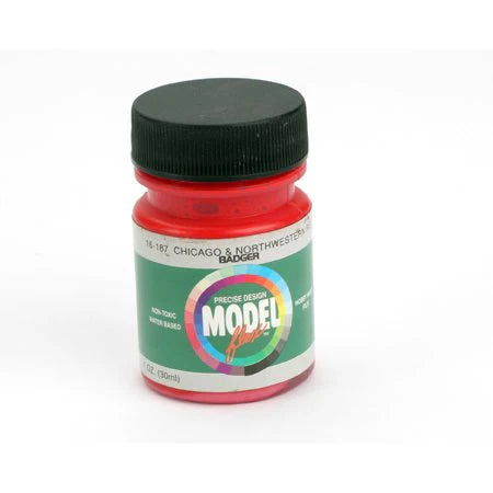 Badger 16-187 MODELFlex Acrylic Paint 1oz Chicago & NorthWestern Red