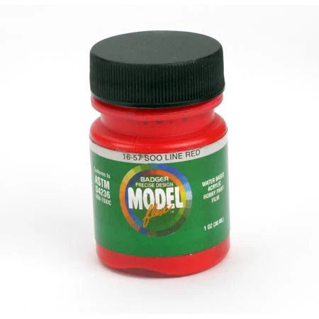 Badger 16-57 MODELFlex Acrylic Paint 1oz Soo Line Red