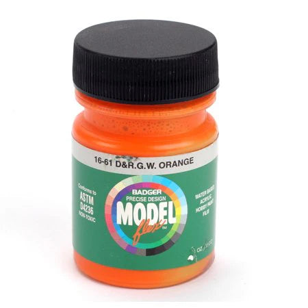 Badger 16-61 MODELFlex Acrylic Paint 1oz Denver & Rio Grande Western Orange
