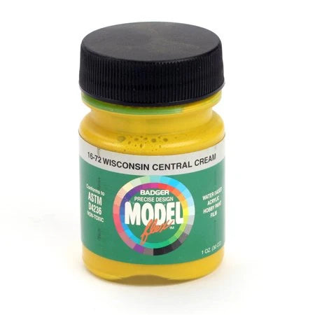 Badger 16-72 MODELFlex Acrylic Paint 1oz Wisconsin Central Cream
