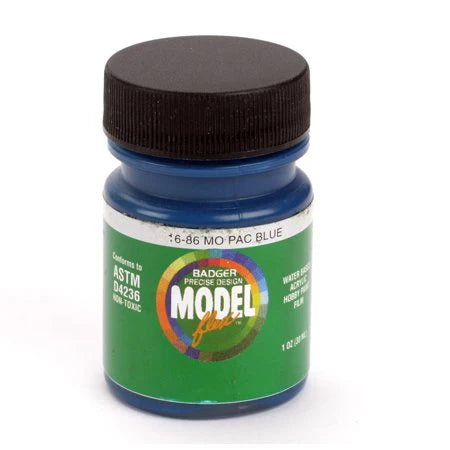 Badger 16-86 MODELFlex Acrylic Paint 1oz Missouri Pacific Blue