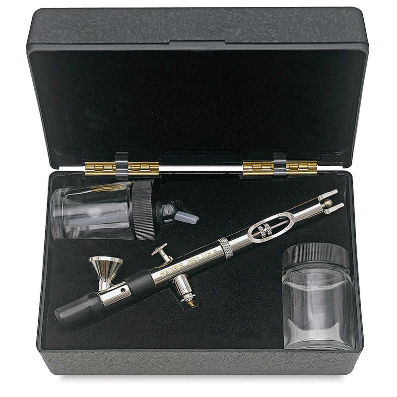 Badger 360-1 Universal Dual Action Airbrush (Gravity or Bottom Feed) Kit