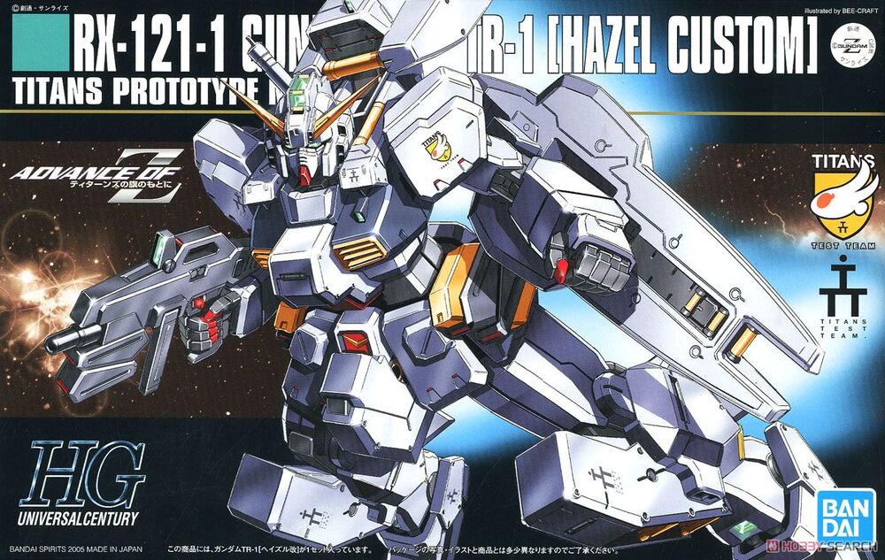 Bandai 1134107 1/144 HG #56 RX-121-1 Gundam TR-1 Hazel Custom "Advance of Zeta"