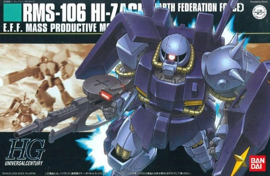 Bandai 1137768 1/144 HG UC #55 RMS-106 Hi-Zack (Earth Federation) Mobile Suit "Zeta Gundam"