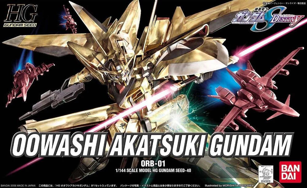 Bandai 1141910 1/144 HG #40 Oowashi Akatsuki Gundam ORB-01 Gundam Seed Destiny