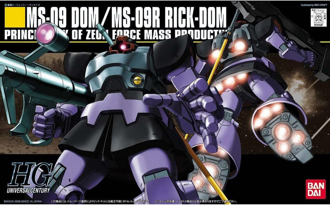 Bandai 141037 1/144 HG UC 1/144 #59 MS-09 Dom/MS-09R Rick-Dom Gundam