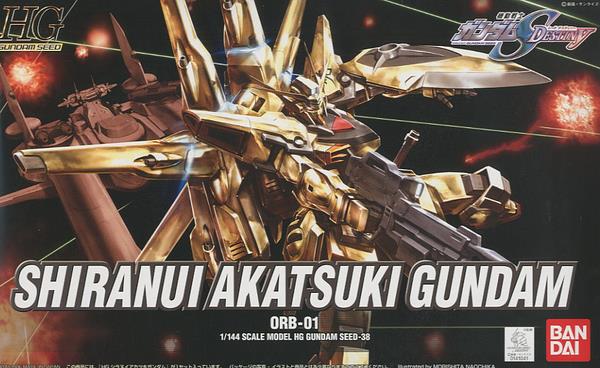 Bandai 141041 1/144 HG 1/144 #38 Shiranui Akatsuki Gundam Seed ORB-01 Mobile Suit
