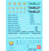 Bandai 2029305 GD-46 HG 1/144 Mobile Suit Gundam Gundam 00 Waterslide Decal Sheet