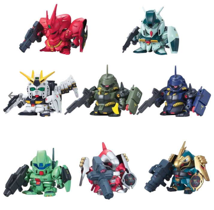 Bandai 2036462 BB Senshi SD Char's Counterattack Gundam Mobile Suit Set