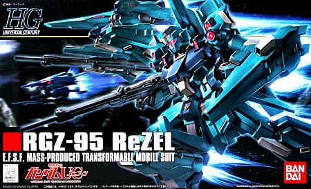 Bandai 2077707 1/144 HG UC #103 RGZ-95 ReZEL Transformable Mobile Suit Gundam